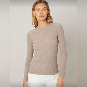 MOTF Light Gray Ribbed Knit Top